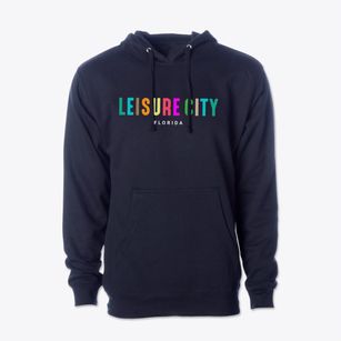 Leisure City Florida Color Pop Cotton Hoodie Sweatshirt