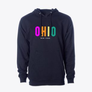 Ohio New York Color Pop Cotton Hoodie Sweatshirt