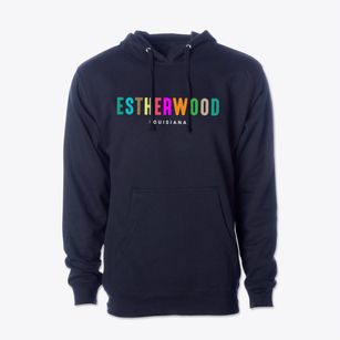 Estherwood Louisiana Color Pop Cotton Hoodie Sweatshirt
