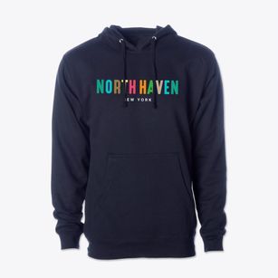 North Haven New York Color Pop Cotton Hoodie Sweatshirt