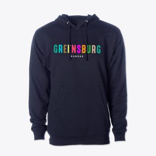 Greensburg Kansas Color Pop Cotton Hoodie Sweatshirt
