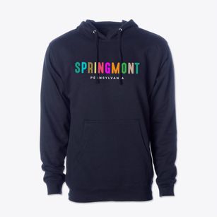 Springmont Pennsylvania Color Pop Cotton Hoodie Sweatshirt