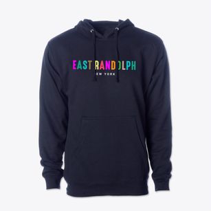 East Randolph New York Color Pop Cotton Hoodie Sweatshirt