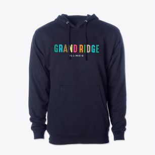 Grand Ridge Illinois Color Pop Cotton Hoodie Sweatshirt