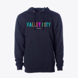Valley City Ohio Color Pop Cotton Hoodie Sweatshirt