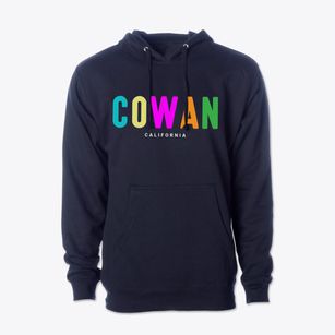 Cowan California Color Pop Cotton Hoodie Sweatshirt