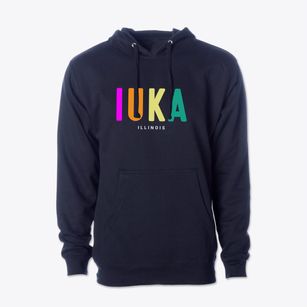 Iuka Illinois Color Pop Cotton Hoodie Sweatshirt