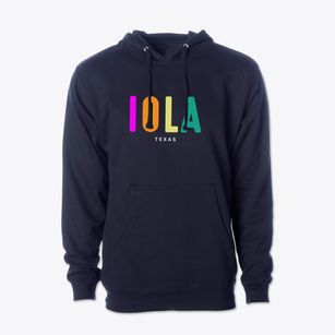 Iola Texas Color Pop Cotton Hoodie Sweatshirt