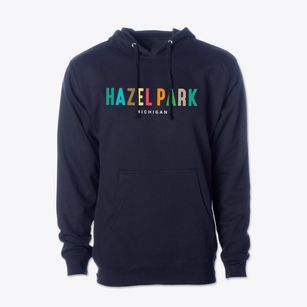 Hazel Park Michigan Color Pop Cotton Hoodie Sweatshirt
