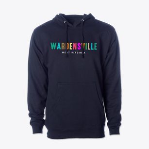 Wardensville West Virginia Color Pop Cotton Hoodie Sweatshirt