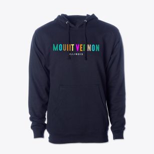 Mount Vernon Illinois Color Pop Cotton Hoodie Sweatshirt