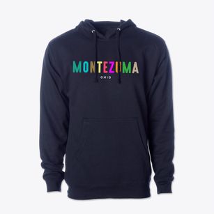Montezuma Ohio Color Pop Cotton Hoodie Sweatshirt