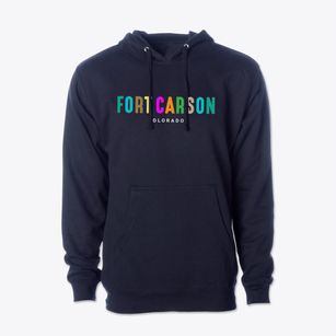 Fort Carson Colorado Color Pop Cotton Hoodie Sweatshirt