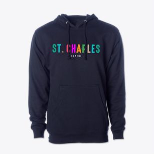St. Charles Idaho Color Pop Cotton Hoodie Sweatshirt