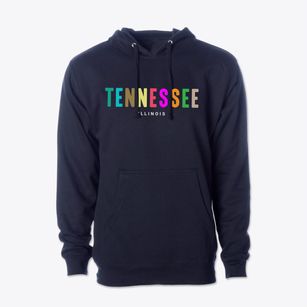 Tennessee Illinois Color Pop Cotton Hoodie Sweatshirt