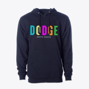 Dodge North Dakota Color Pop Cotton Hoodie Sweatshirt