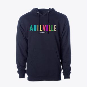 Aullville Missouri Color Pop Cotton Hoodie Sweatshirt