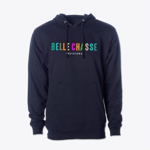 Belle Chasse Louisiana Color Pop Cotton Hoodie Sweatshirt