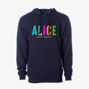 Alice North Dakota Color Pop Cotton Hoodie Sweatshirt