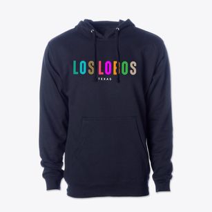 Los Lobos Texas Color Pop Cotton Hoodie Sweatshirt