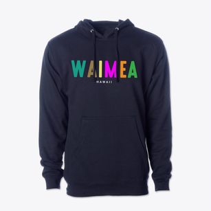 Waimea Hawaii Color Pop Cotton Hoodie Sweatshirt
