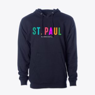 St. Paul Minnesota Color Pop Cotton Hoodie Sweatshirt