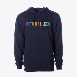 Detroit Lakes Minnesota Color Pop Cotton Hoodie Sweatshirt