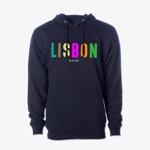 Lisbon Maine Color Pop Cotton Hoodie Sweatshirt