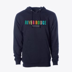 River Rouge Michigan Color Pop Cotton Hoodie Sweatshirt
