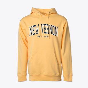 New Vernon New York Traditional Cotton Hoodie Sweatshirt