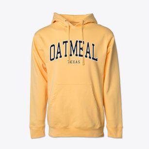 Oatmeal Texas Traditional Cotton Hoodie Sweatshirt