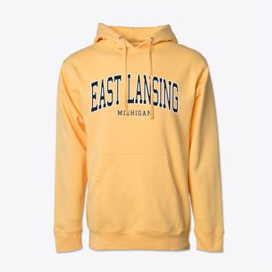East Lansing Michigan Traditional Cotton Hoodie Sweatshirt