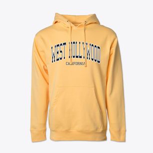 West Hollywood California Traditional Cotton Hoodie Sweatshirt