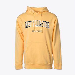 West Yellowstone Montana Traditional Cotton Hoodie Sweatshirt
