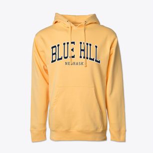 Blue Hill Nebraska Traditional Cotton Hoodie Sweatshirt