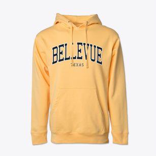 Bellevue Texas Traditional Cotton Hoodie Sweatshirt