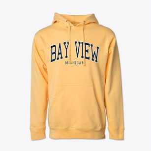 Bay View Michigan Traditional Cotton Hoodie Sweatshirt