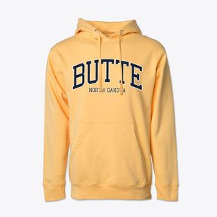 Butte North Dakota Traditional Cotton Hoodie Sweatshirt