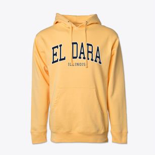 El Dara Illinois Traditional Cotton Hoodie Sweatshirt