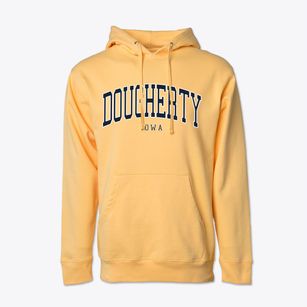 Dougherty Iowa Traditional Cotton Hoodie Sweatshirt
