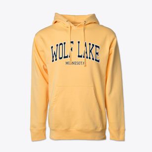 Wolf Lake Minnesota Traditional Cotton Hoodie Sweatshirt