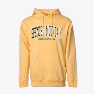 Spencer Mountain North Carolina Traditional Cotton Hoodie Sweatshirt
