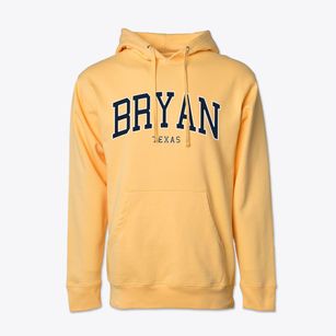 Bryan Texas Traditional Cotton Hoodie Sweatshirt