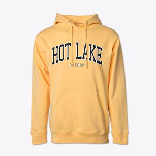 Hot Lake Oregon Traditional Cotton Hoodie Sweatshirt