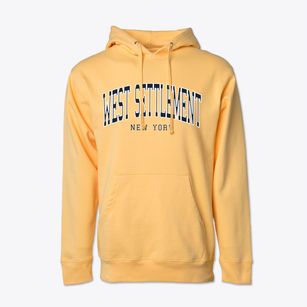West Settlement New York Traditional Cotton Hoodie Sweatshirt