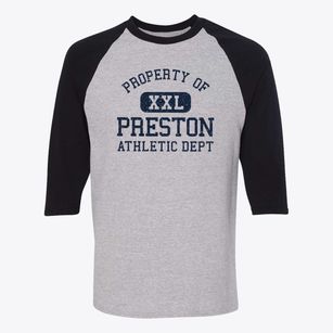 Preston Iowa Athletic Dept Baseball Tee