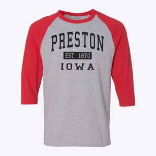 Preston Iowa Classic Established Baseball Tee