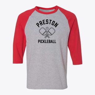 Preston Iowa Pickleball Baseball Tee