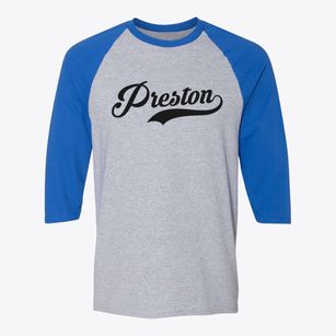 Preston Iowa Vintage Team Baseball Tee