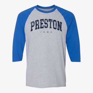 Preston Iowa Urban Vibe Baseball Tee